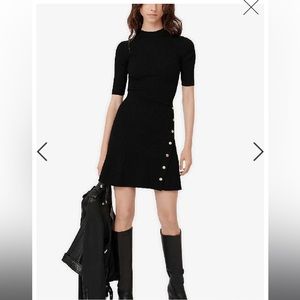 Maje Black Knit Dress (size 36, with tag)